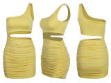 Cut Out One Piece Club Short Dress