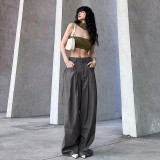Workout Wide Leg Pocket Cargo Pants