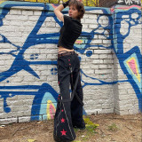 Streetwear Denim Flare Leg Jean Pant