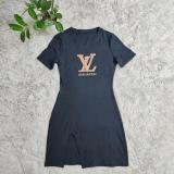Short Sleeve Side Slit Bodycon Dress