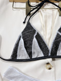 Color Block Bikini Beachwear 