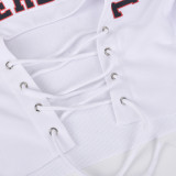 Lace Up Hollow Sexy Cropped Tee