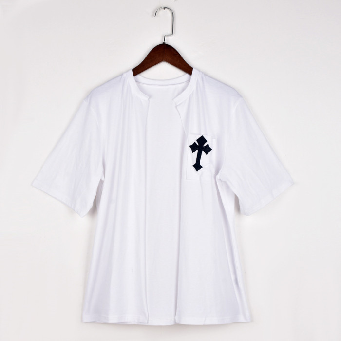 Short Sleeve Cross T Shirt Top