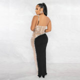 Luxury Rhinestone Pearl Sexy Evening Dress