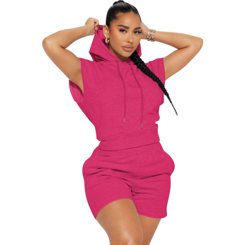 Fashion Casual Sports Hood Two-piece Set