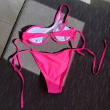 Sexy Hollow Patchwork Two Pieces Swimsuit Bikini