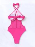 Halter Sleeveless One Piece Swimwear