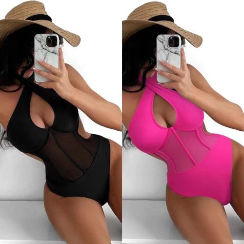 Halter Sleeveless One Piece Swimwear