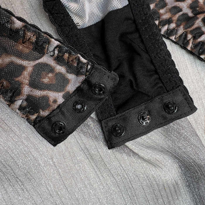 Leopard Print Sexy Bodysuit Lingerie