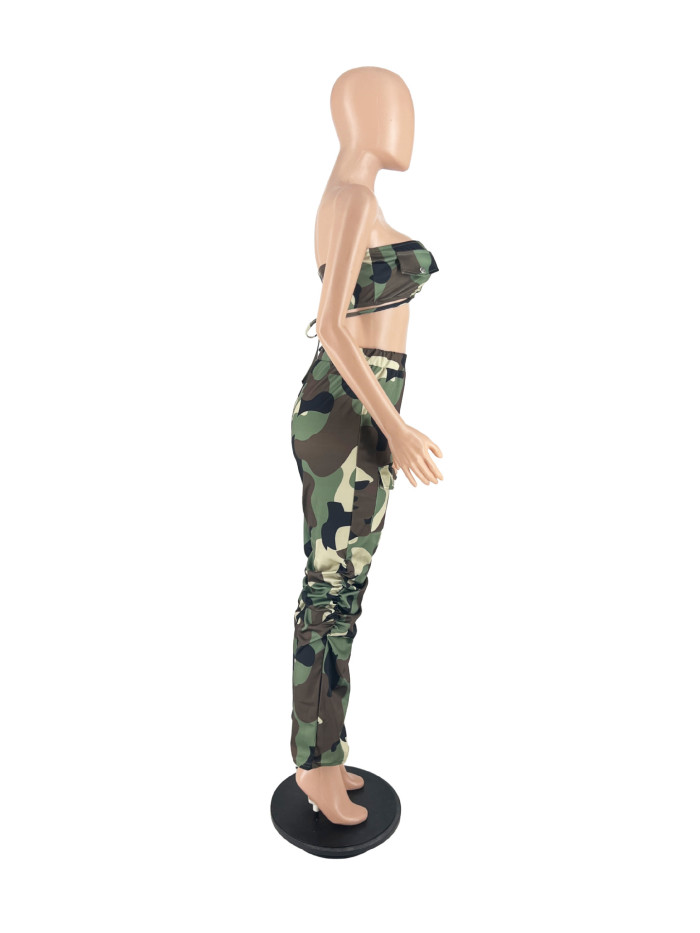 Tube Top And Cargo Pant Set