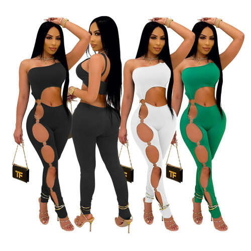 Hollow Cut Out Sexy Jumpsuit Clubwear