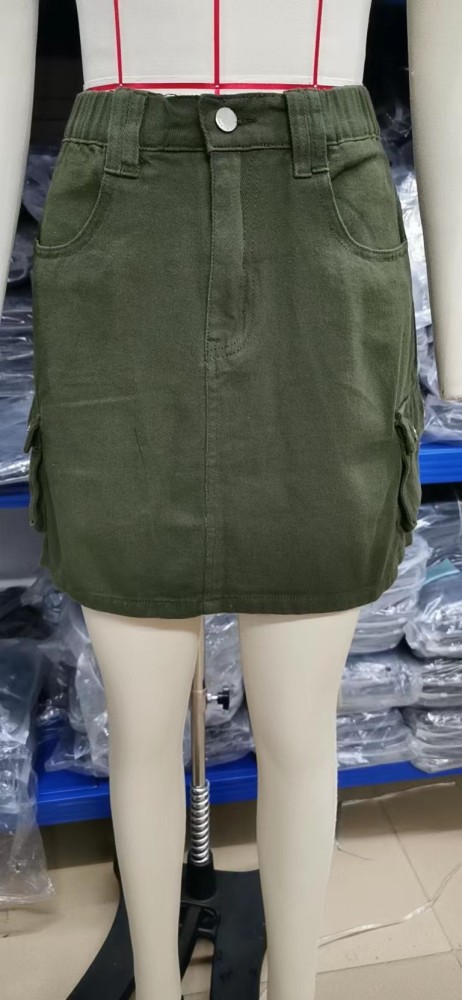 Casual Cargo Short Skirt