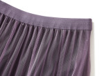 Star Sky Gradual Pleated Mesh Skirt