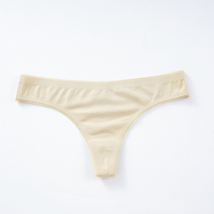 Cotton Low Rise Seamless Underwear Sexy Thong