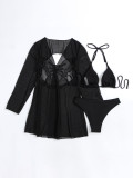 Three Piece Swimsuit Butterfly Show Back Bikini Swimsuit