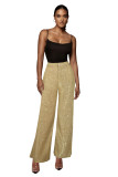 Casual Bling Wide Leg Trousers