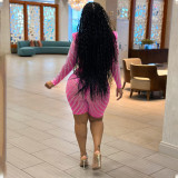 Rhinestone Diamond 2 Piece Short Outfit
