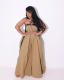 Off Shoulder Wide Leg Loose Jumpsuit
