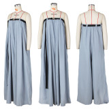 Off Shoulder Wide Leg Loose Jumpsuit