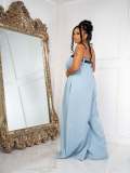 Off Shoulder Wide Leg Loose Jumpsuit