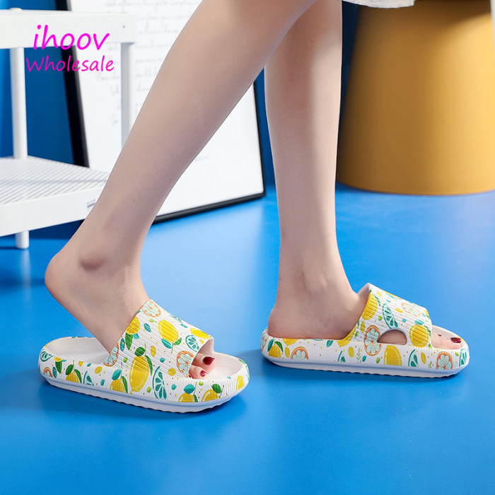 Wholesale Summer Graffiti soft sandals Flip Flops slippers for women sandals