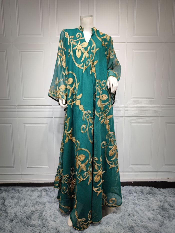 Embroidered Dolly Dress Muslim Party Dinner Fashion Evening Dress