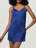 Sexy Strap Skirt Fringe Short Skirt