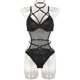 Shoptery Baddie Aesthetic Fishnet Swimsuit