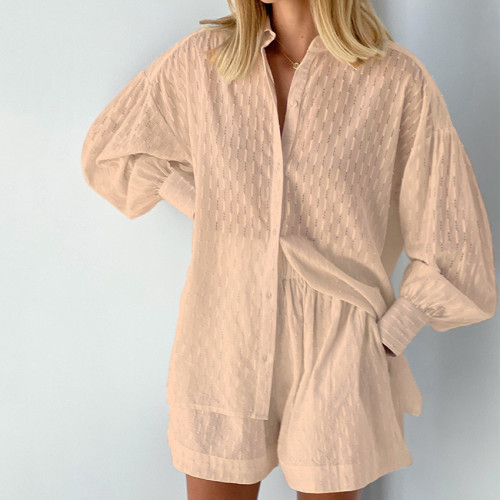 100% Cotton Matching Shirt And Short 2 Piece Outfit