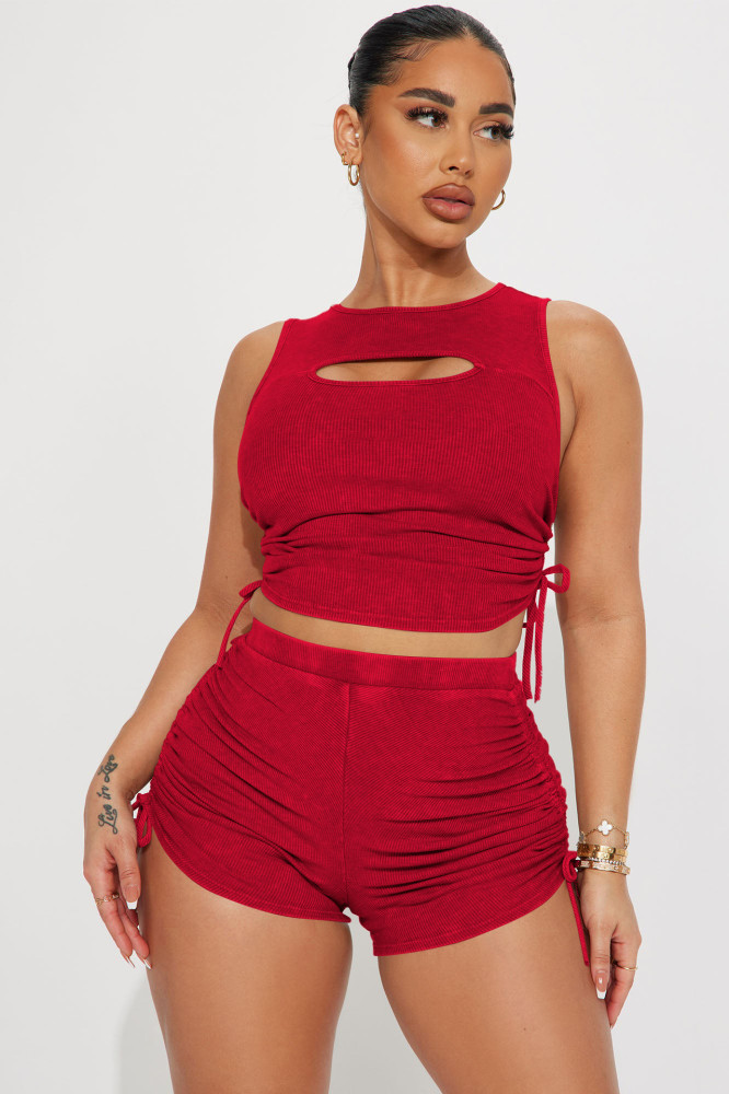 Thread Hollow Two-piece Set