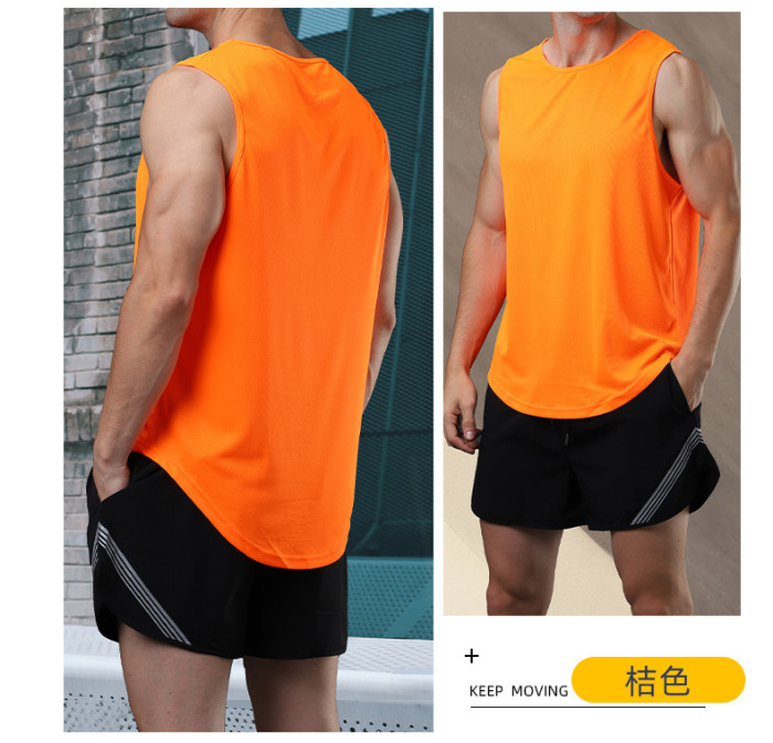 Men's Quick Drying Sports Tank Top Sleeveless Camisole Running Training Basketball Loose Fit Tank Top