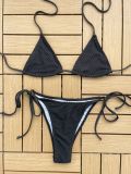 Sexy Bikini Two Pieces Solid Beach Swimsuit