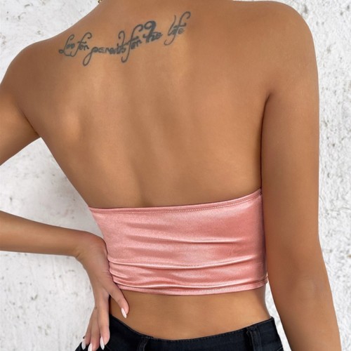 Solid Hanky Hem Tube Top