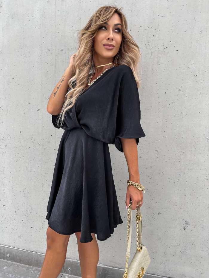 New Satin Loose Casual Holiday Dress