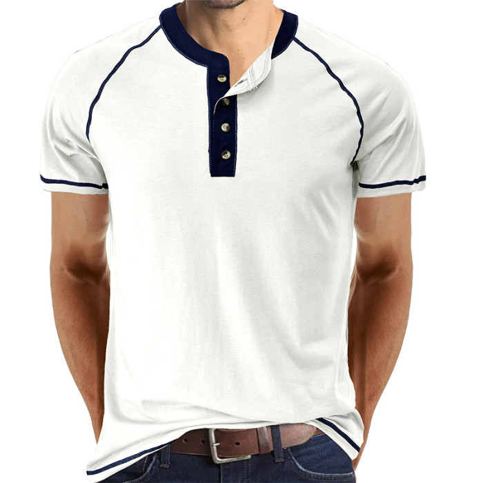 Men's Henley Shirts Casual Slim Fit Lightweight Fashion T-Shirts