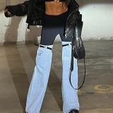 Unique Denim Hybrid Flare Trousers women jeans Pants