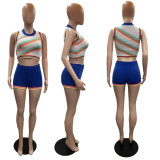 Sculpt and Flaunt with our Sleeveless High-Waisted Knit Set