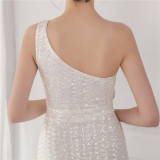 Elegant Ladies 8 Colors to Choose Dreamy Shimmering Long Party Dress