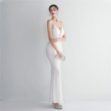 Sparkling Sequins Spaghetti Strap Evening Dress