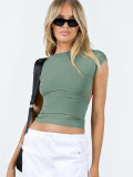 Sexy Back Nylon Moisture-Wicking Breathable Slim Fit Top