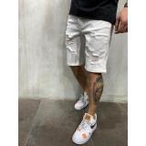 Men's Ripped Denim Shorts