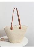 Spacious Capacity Seaside Getaway Handwoven Tote Bag for Women