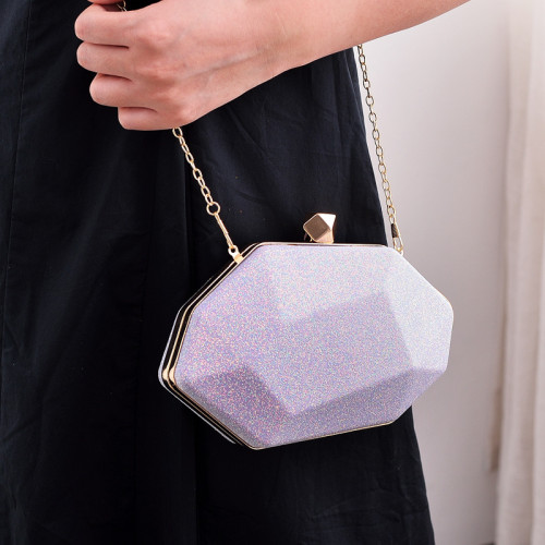 Fashionable PU Material3D Irregular Evening Clutch Bag