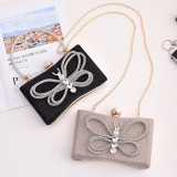 Butterfly Knot Evening Clutch Crossbody Bag