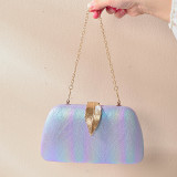 Fashionable Creative Leaf Detachable Chain and Gradient Color New Handheld Party Bag Evening Bag for Women