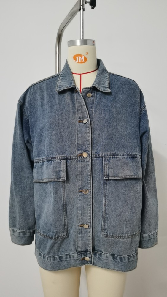 Classic Loose-Fit Denim Casual Jacket