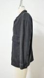 Classic Loose-Fit Denim Casual Jacket