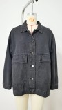 Classic Loose-Fit Denim Casual Jacket