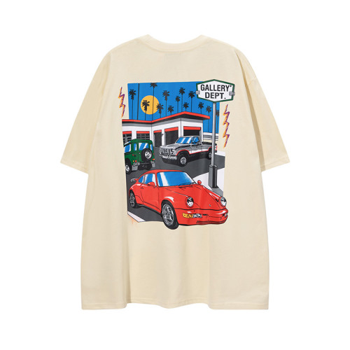 Gallery Dept LA Retro Cotton Cartoon Car Short Sleeve T-shirt