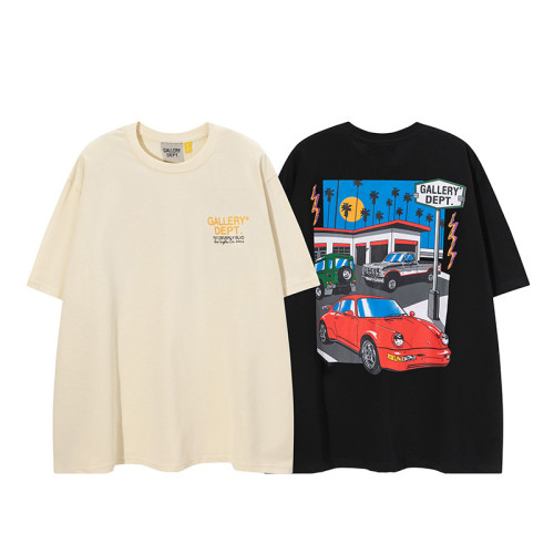 Gallery Dept LA Retro Cotton Cartoon Car Short Sleeve T-shirt